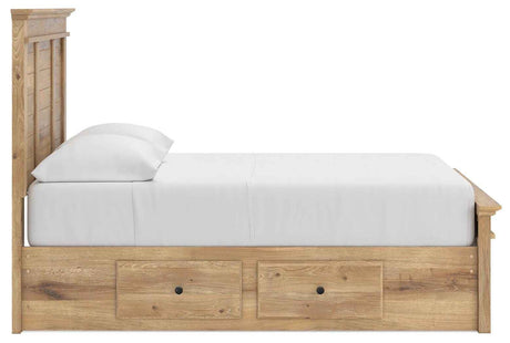 Makidern Tan Full Panel Storage Bed by Ashley at Eve Furniture