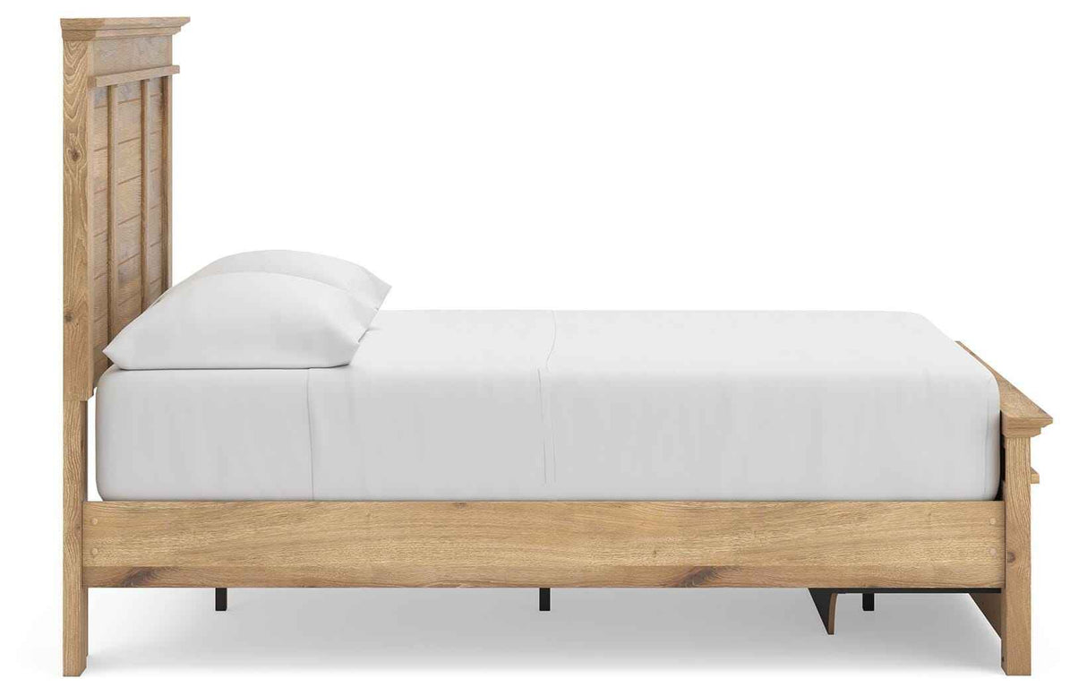 Makidern Tan Full Panel Storage Bed by Ashley at Eve Furniture