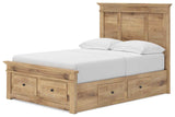 Makidern Tan Full Panel Storage Bed by Ashley at Eve Furniture