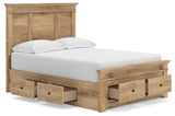 Makidern Tan Full Panel Storage Bed by Ashley at Eve Furniture