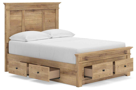 Makidern Tan Full Panel Storage Bed by Ashley at Eve Furniture