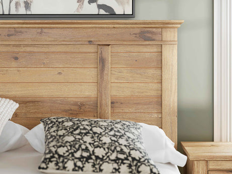 Makidern Tan Full Panel Storage Bed by Ashley at Eve Furniture