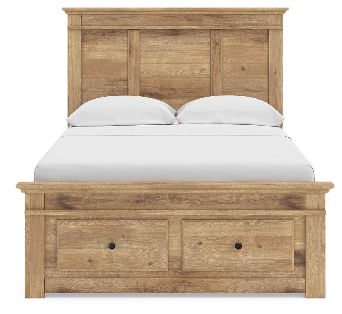Makidern Tan Full Panel Storage Bed by Ashley at Eve Furniture