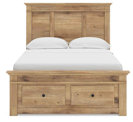 Makidern Tan Full Panel Storage Bed by Ashley at Eve Furniture