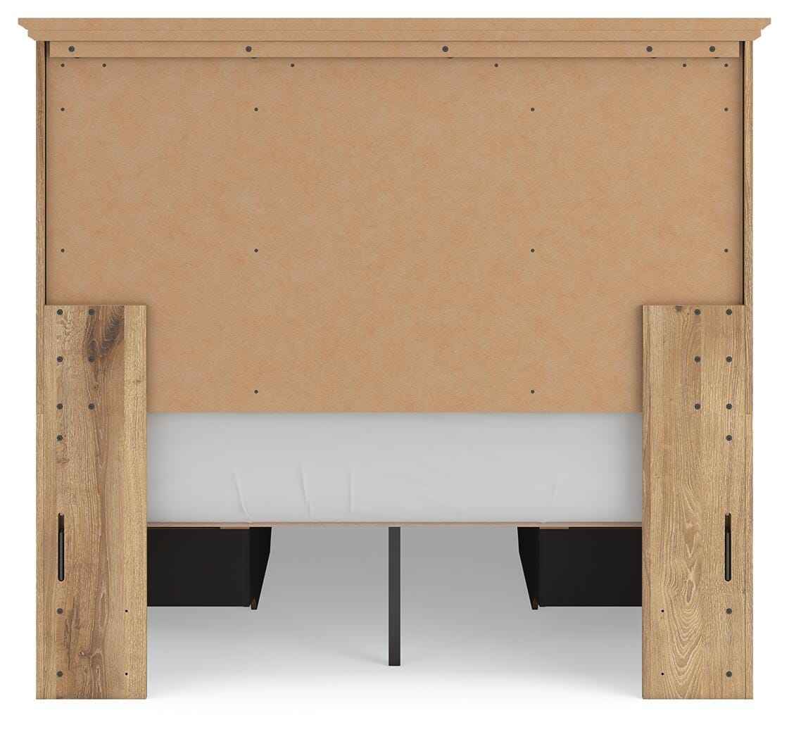 Makidern Tan Full Panel Storage Bed by Ashley at Eve Furniture