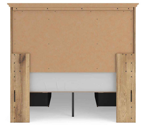 Makidern Tan Full Panel Storage Bed by Ashley at Eve Furniture