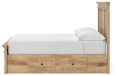 Makidern Tan Full Panel Storage Bed by Ashley at Eve Furniture