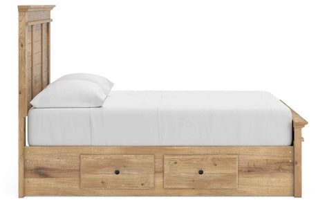 Makidern Tan Full Panel Storage Bed by Ashley at Eve Furniture