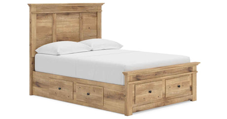 Makidern Tan Full Panel Storage Bed by Ashley at Eve Furniture