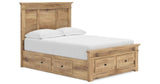 Makidern Tan Full Panel Storage Bed by Ashley at Eve Furniture