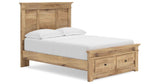 Makidern Tan Full Panel Storage Bed by Ashley at Eve Furniture