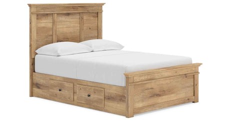 Makidern Tan Full Panel Storage Bed by Ashley at Eve Furniture