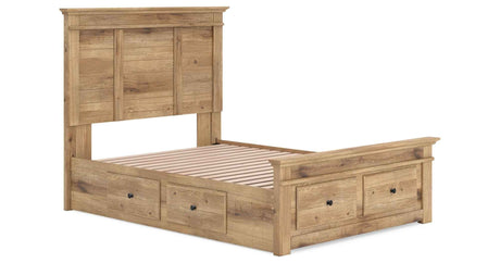 Makidern Tan Full Panel Storage Bed by Ashley at Eve Furniture