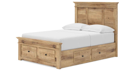 Makidern Tan Full Panel Storage Bed by Ashley at Eve Furniture