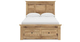 Makidern Tan Full Panel Storage Bed by Ashley at Eve Furniture