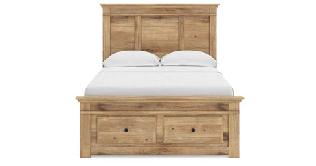 Makidern Tan Full Panel Storage Bed by Ashley at Eve Furniture