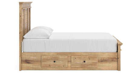 Makidern Tan Full Panel Storage Bed by Ashley at Eve Furniture