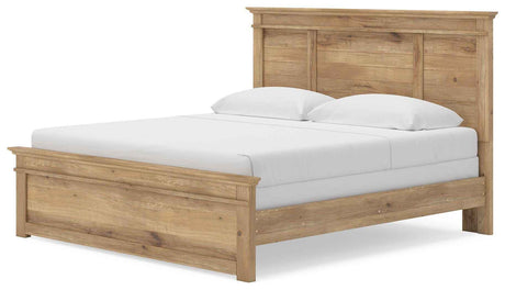 Makidern Tan King Panel Bed by Ashley at Eve Furniture