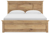 Makidern Tan King Panel Bed by Ashley at Eve Furniture
