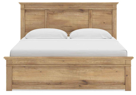 Makidern Tan King Panel Bed by Ashley at Eve Furniture