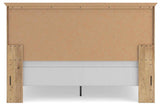 Makidern Tan King Panel Bed by Ashley at Eve Furniture