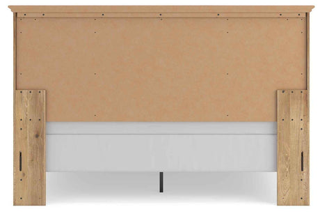 Makidern Tan King Panel Bed by Ashley at Eve Furniture
