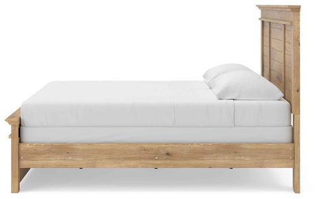Makidern Tan King Panel Bed by Ashley at Eve Furniture