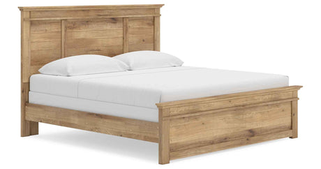 Makidern Tan King Panel Bed by Ashley at Eve Furniture
