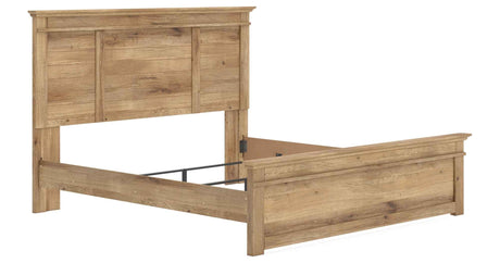 Makidern Tan King Panel Bed by Ashley at Eve Furniture