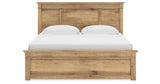 Makidern Tan King Panel Bed by Ashley at Eve Furniture