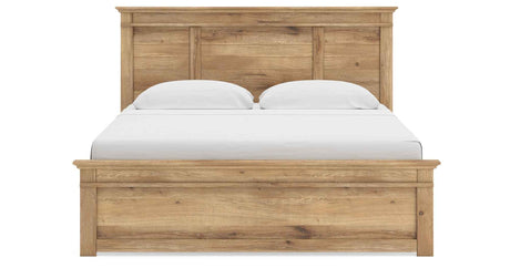 Makidern Tan King Panel Bed by Ashley at Eve Furniture