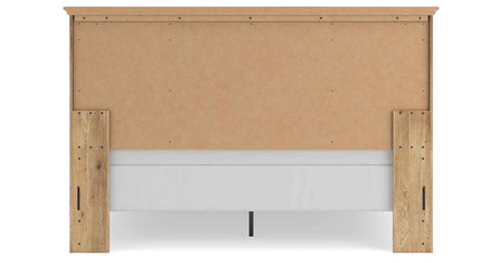 Makidern Tan King Panel Bed by Ashley at Eve Furniture