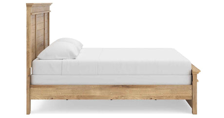 Makidern Tan King Panel Bed by Ashley at Eve Furniture