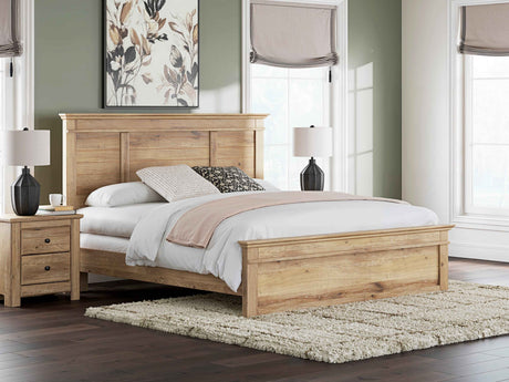 Makidern Tan King Panel Bed by Ashley at Eve Furniture
