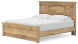 Makidern Tan King Panel Storage Bed by Ashley at Eve Furniture