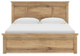 Makidern Tan King Panel Storage Bed by Ashley at Eve Furniture