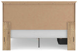 Makidern Tan King Panel Storage Bed by Ashley at Eve Furniture