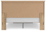 Makidern Tan King Panel Storage Bed by Ashley at Eve Furniture