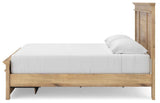 Makidern Tan King Panel Storage Bed by Ashley at Eve Furniture