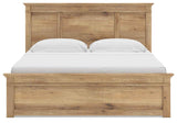 Makidern Tan King Panel Storage Bed by Ashley at Eve Furniture