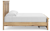 Makidern Tan King Panel Storage Bed by Ashley at Eve Furniture