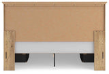 Makidern Tan King Panel Storage Bed by Ashley at Eve Furniture