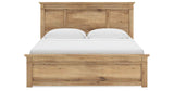 Makidern Tan King Panel Storage Bed by Ashley at Eve Furniture