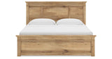 Makidern Tan King Panel Storage Bed by Ashley at Eve Furniture