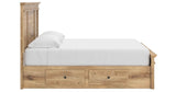Makidern Tan King Panel Storage Bed by Ashley at Eve Furniture