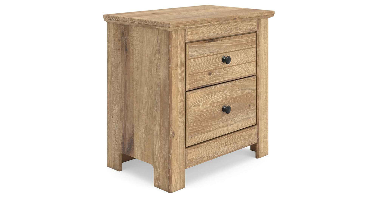 Makidern Tan Nightstand by Ashley at Eve Furniture