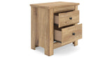 Makidern Tan Nightstand by Ashley at Eve Furniture