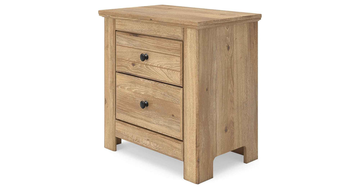 Makidern Tan Nightstand by Ashley at Eve Furniture