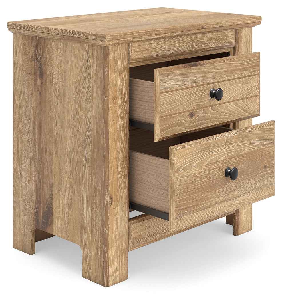 Makidern Tan Nightstand by Ashley at Eve Furniture