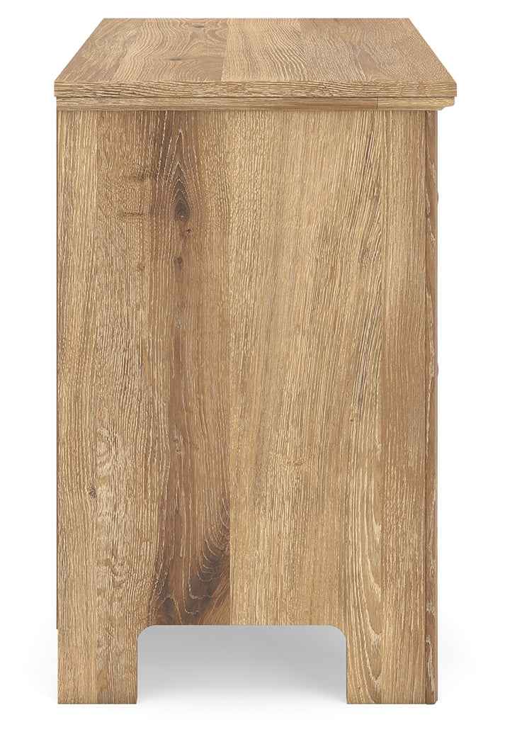Makidern Tan Nightstand by Ashley at Eve Furniture